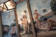 Greek mythology Apollo and Daphne  ceiling mural