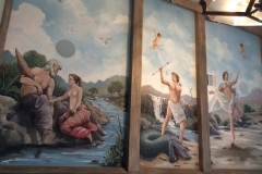 Greek mythology Apollo and Daphne  ceiling mural 1