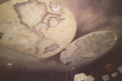 Old world map ceiling 1