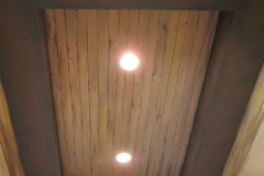 Faux wood ceiling mural