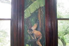 Mural. Natural wildlife. Monkey