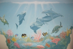 Dolphins mural