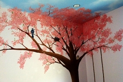 Natural life. Bird and tree