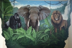 Jungle mural. Boy's Room