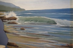 Seascape, beach mural. Child's room mural. Ocean theme