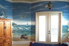 Child's room mural. Nautical theme