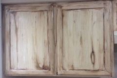 faux finish wood effect on kitchen cabinets