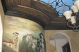 Dining room mural, Wall and ceiling, Old world theme