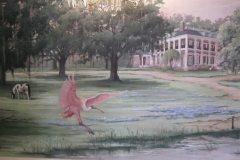 Louisiana Plantation Home.Mural on Canvas