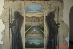 Trompe l'Oeil. Persian Mural