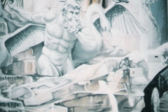 Mural, Roman Fountain detail