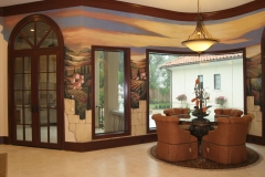 Dining room mural, Tuscan theme
