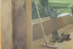 Entryway mural. Tuscan theme