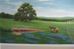 Office mural, Texas Hill country