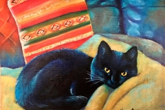 Vera-Montenegro-Dreamwalls-Cat-oil-on-canvas